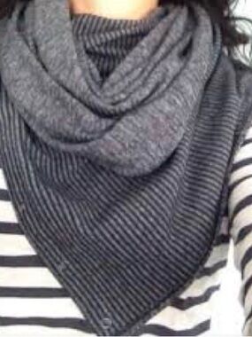 lululemon athletica Vinyasa Grey Striped Scarf